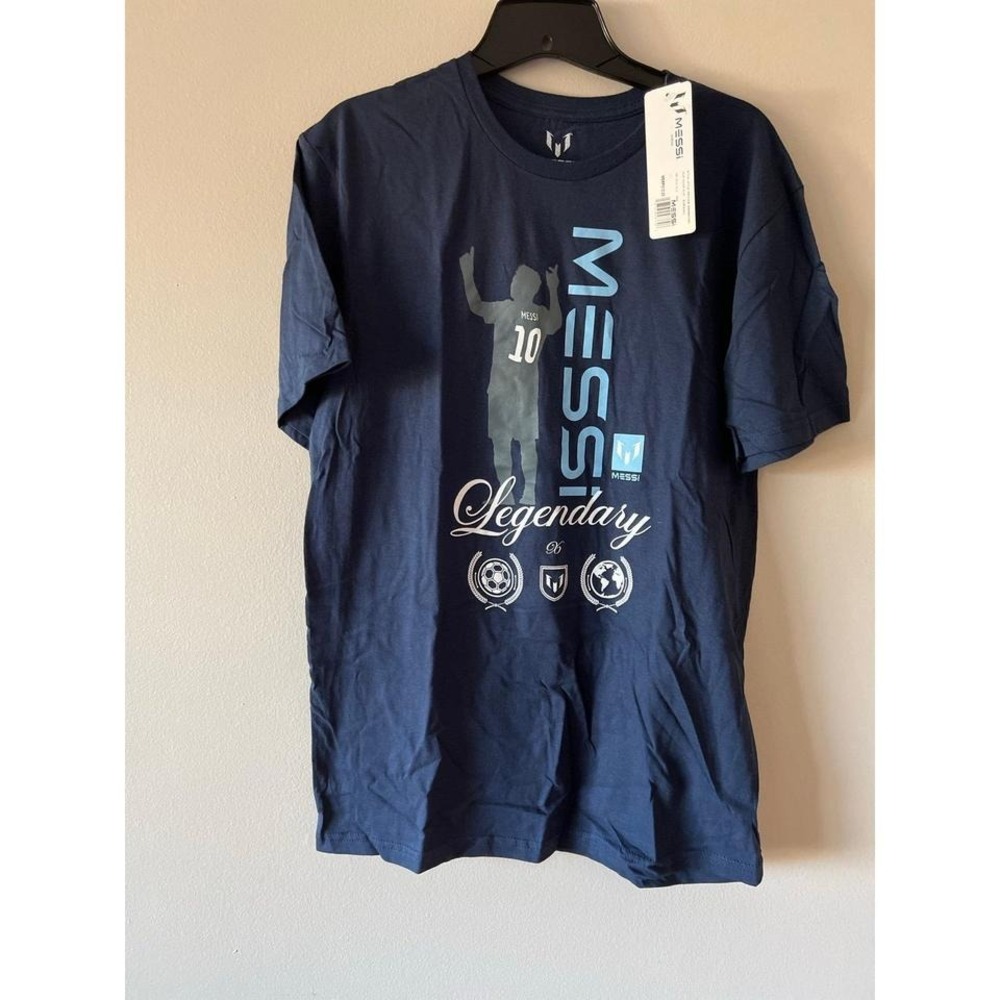 Messi All Gender Lionel Messi Graphic T-Shirt Navy Blue Medium NWT